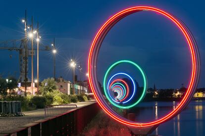 Les Anneaux, de Daniel Buren y Patrick Bouchain,  en Nantes.