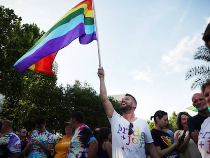 Marcha em Orlando, domingo, em homenagem às vítimas Spencer Platt.