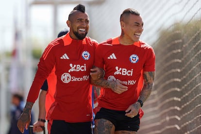 Arturo Vidal y Eduardo Vargas