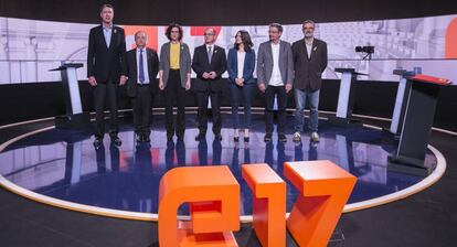 Imatge del debat electoral de TV3 per al 21-D.