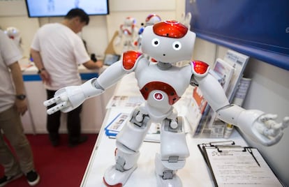 Uno de los robots presentados en la feria de la electr&oacute;nica de Tokio.