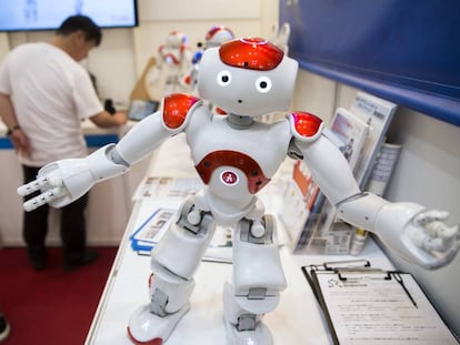 Uno de los robots presentados en la feria de la electr&oacute;nica de Tokio.