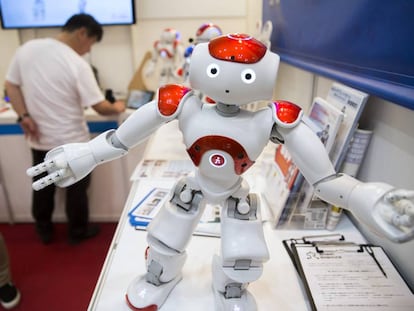 Uno de los robots presentados en la feria de la electr&oacute;nica de Tokio.