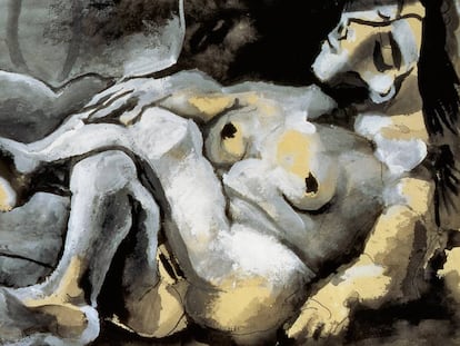 &#039;Mujer desnuda recostada&#039; (1965), de Picasso.