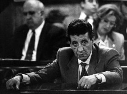 Ángel Matanzo, en un pleno del Ayuntamiento de Madrid en enero de 1993.