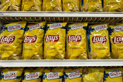 Bolsas de patatas fritas Lay's, una marca de pepsico, en una tienda de Las Vegas (Nevada).