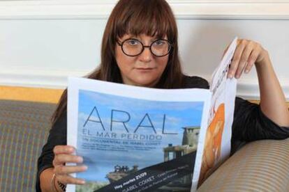 La directora catalana Isabel Coixet en una imagen tomada durante la presentación de su documental 'Aral, el mar perdido'