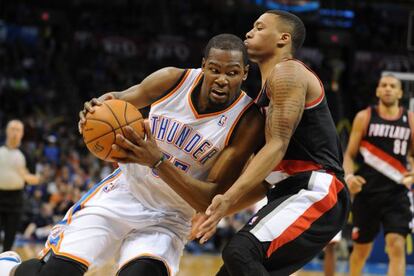 Kevin Durant y Damian Lillard.