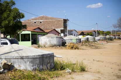 As cisternas mudaram a paisagem do sertão. Construídas do lado ou na frente das casas, as estruturas de concreto brancas são imponentes. Elas são a principal esperança de ter água no verão seco para famílias que vivem na zona rural do semiárido, em regiões afastadas da cidade e sem encanamento.