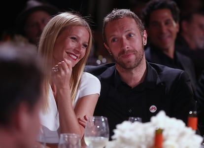 Gwyneth Paltrow y Chris Martin, durante una gala benéfica, en 2014.