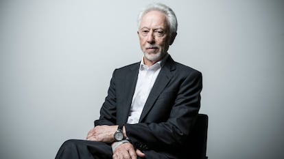 El escritor sudafricano J. M. Coetzee, retratado en Madrid en 2018.