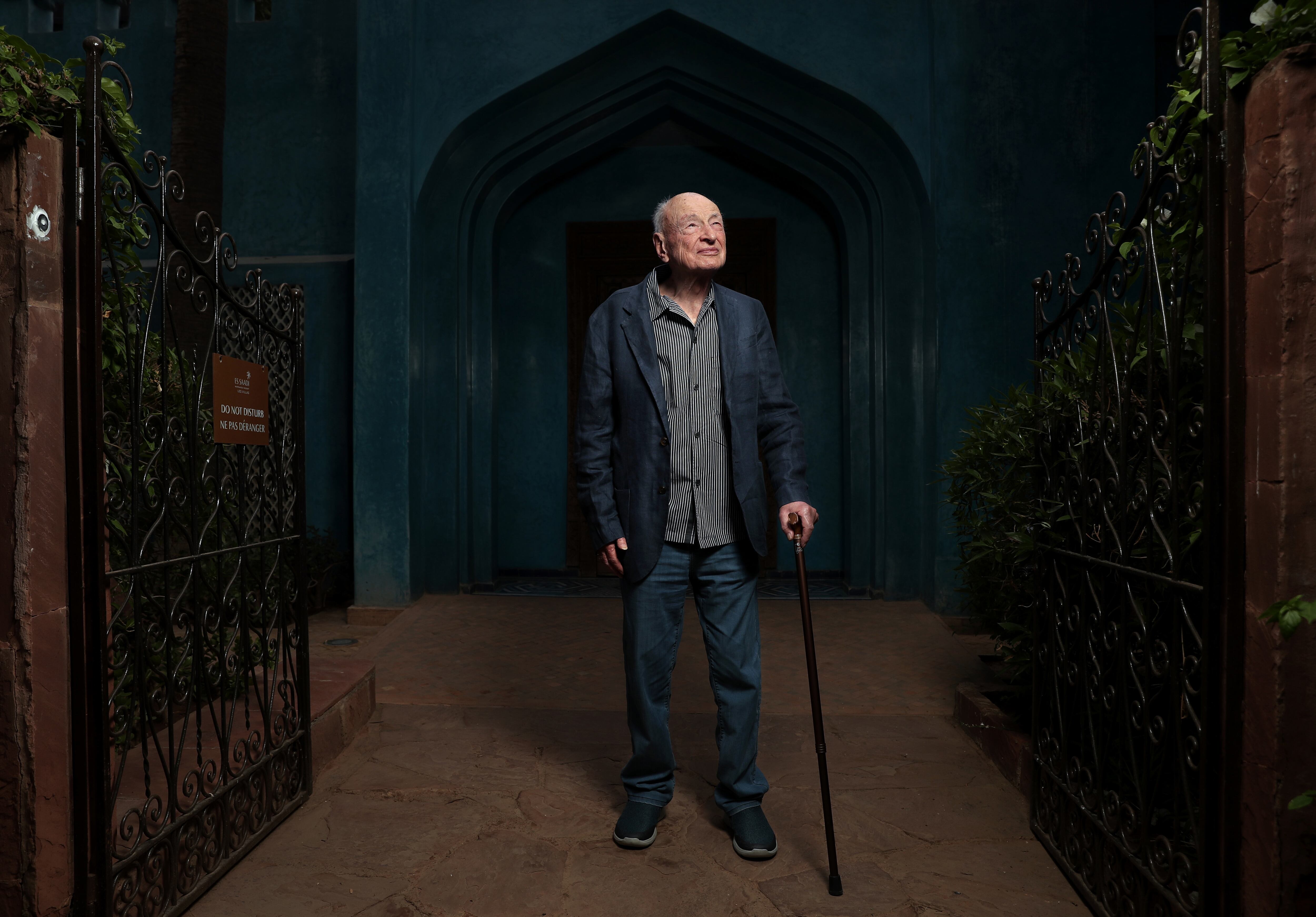 Edgar Morin, fotografiado en la ciudad de Marrakech (Marruecos), el 18 de abril de 2023.