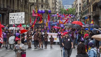 La manifestació de Barcelona.