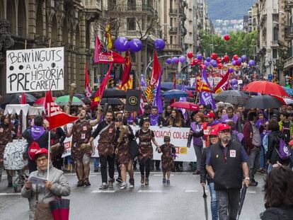La manifestació de Barcelona.