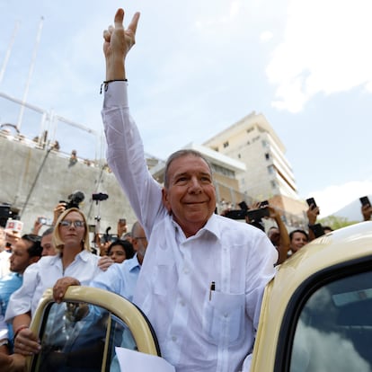 Edmundo González Urrutia, tras votar en las presidenciales venezolanas del pasado 28 de julio.