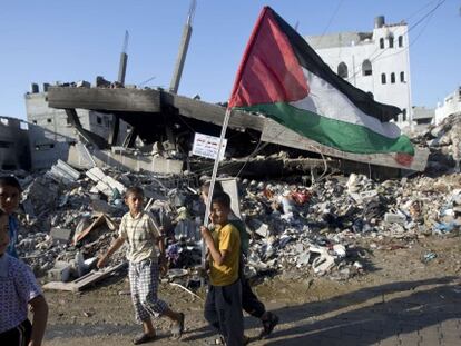 O bairro de Shijaiya na cidade de Gaza, em 27 de agosto