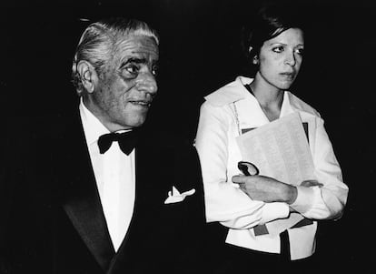 Aristoteles y Christina Onassis en 1970. 