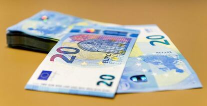 Imagen de billetes de 20 euros. EFE/Archivo