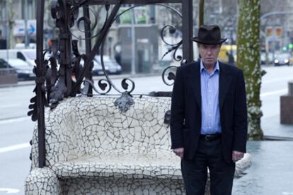 El autor Martin Amis, retratado ayer en Barcelona.