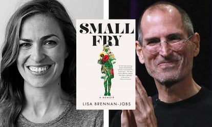 Lisa Brennan-Jobs, la portada de sus memorias, y su padre, Steve Jobs.