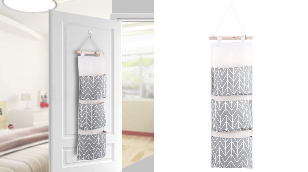 Bolsa organizadora vertical para colgar en la pared.