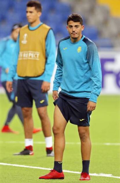 Pablo Fornals durante un entrenamiento.