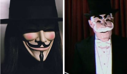 El referente es obvio. Anonymous se apropió de la máscará de Guy Fawkes, y Mr. Robot se inspiró en ello.