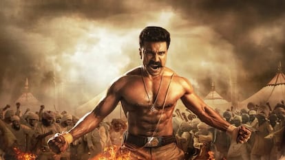 Ram Charan, como Alluri Sitarama Raju en 'RRR'