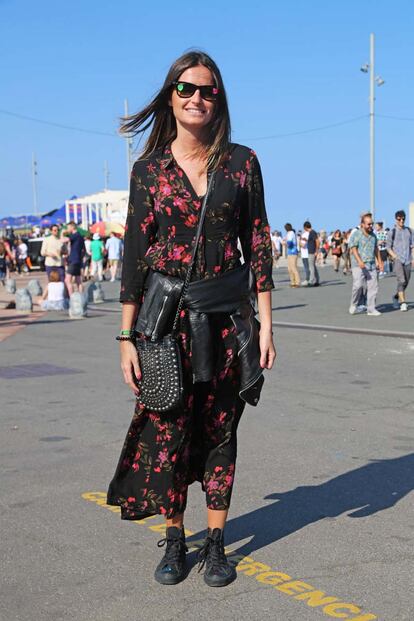 Marta (Portugal) apostó por las flores de un vestido de Zara.