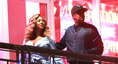 Los cantantes Beyoncé y Jay-Z, en Los Ángeles el pasado agosto.