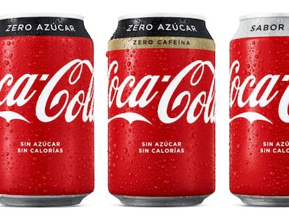 Imagen de los nuevos envases de Coca-Cola.