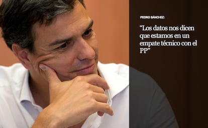 Entrevista del secretario general del PSOE, Pedro Sánchez, tras el Comité Federal de este sábado en Madrid.