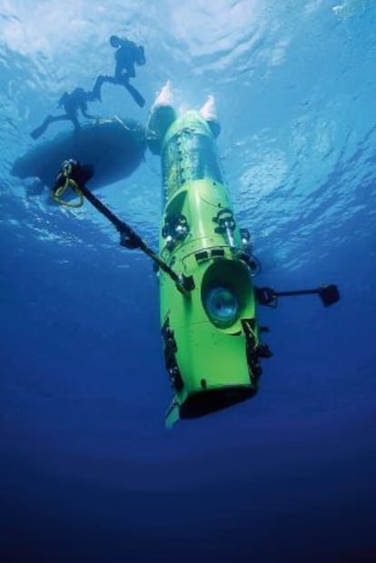 El submarino Deepsea Challenger.