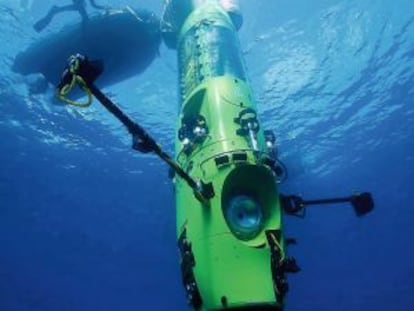 El submarino Deepsea Challenger.