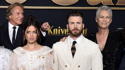 Ana de Armas y Chris Evans