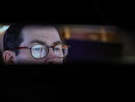 Un 'trader' en la Bolsa de Nueva York, este miércoles.