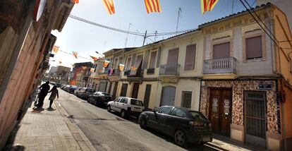 Una calle del barrio valenciano de El Cabanyal.