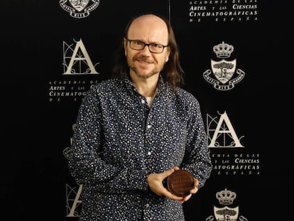 Santiago Segura, con la Medalla de Oro de la Academia.