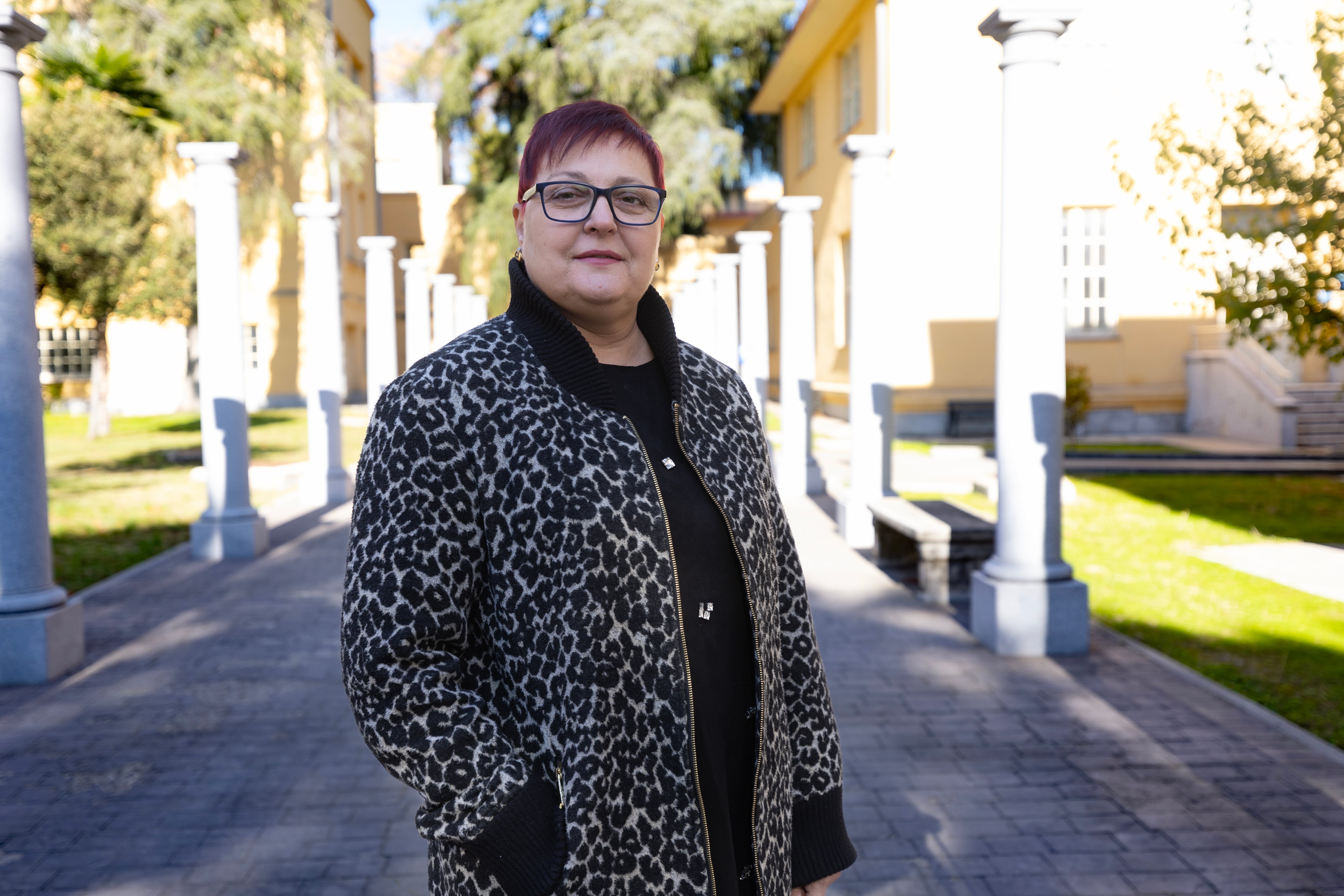 Mónica Gracia, secretaria general de SUP, en la sede del sindicato en Carabanchel / Pablo Monge