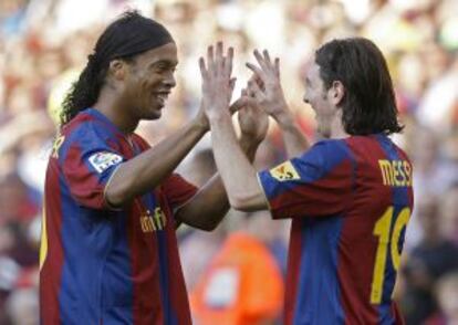 Ronaldinho i Messi, predecessors de Neymar.