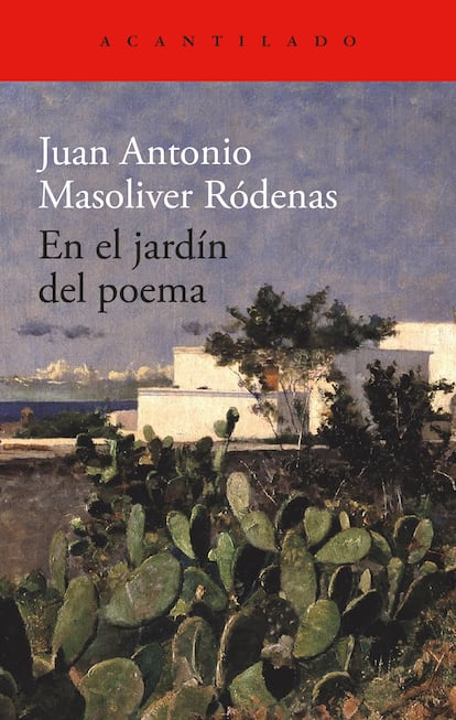 Portada de 'En el jardín del poema', de Juan Antonio Masoliver Ródenas