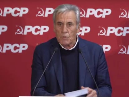 El secretario general del PCP, Jerónimo de Sousa.