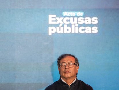 Gustavo Petro en Bogotá (Colombia), en octubre de 2023.