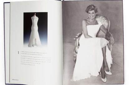 Ejemplar del catálogo de una subasta anterior, firmado por lady Di, ahora en venta.