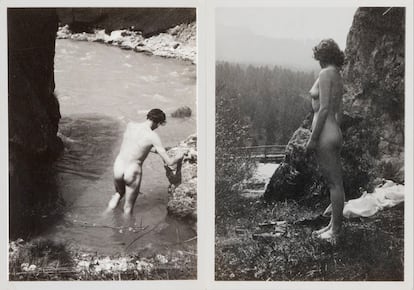 Laurence Olivier y Vivien Leigh, desnudos, durante su luna de miel en 1940, en unas fotos inéditas de la pareja.