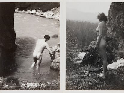 Laurence Olivier y Vivien Leigh, desnudos, durante su luna de miel en 1940, en unas fotos inéditas de la pareja.