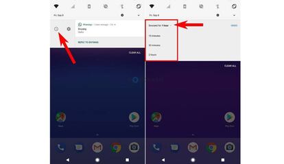 Posponer notificaciones importantes en Android