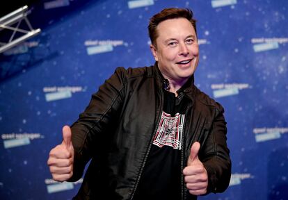 Elon Musk, en unos premios en Berlín en diciembre de 2020.