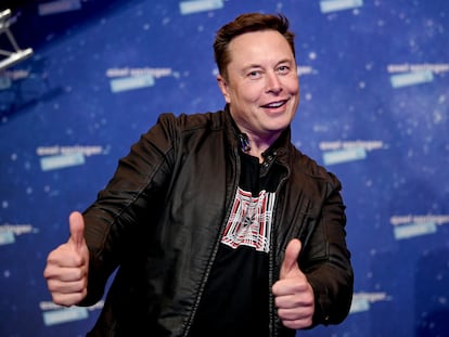 Elon Musk, en unos premios en Berlín en diciembre de 2020.