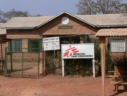 Hospital de MSF en Boguila que sufrió un ataque el pasado sábado.